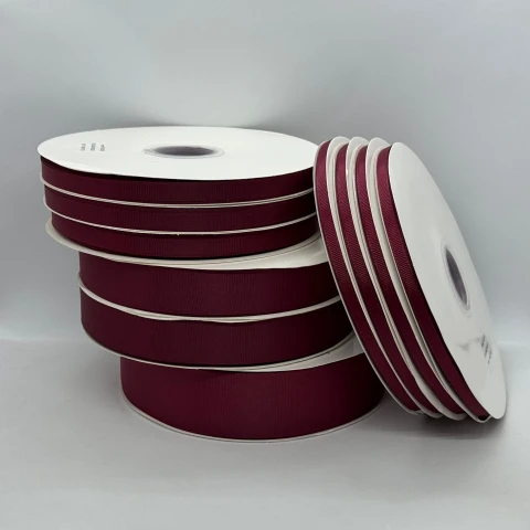 Лента репс 3,8 см (100 ярдов/91 м.), 1048 темно бордовий