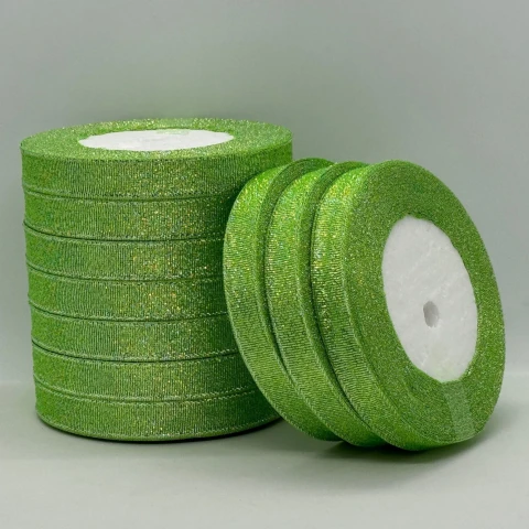 Тасьма парчева 1,2 см (25 ярдів/22,75 м.), 159 салатовий