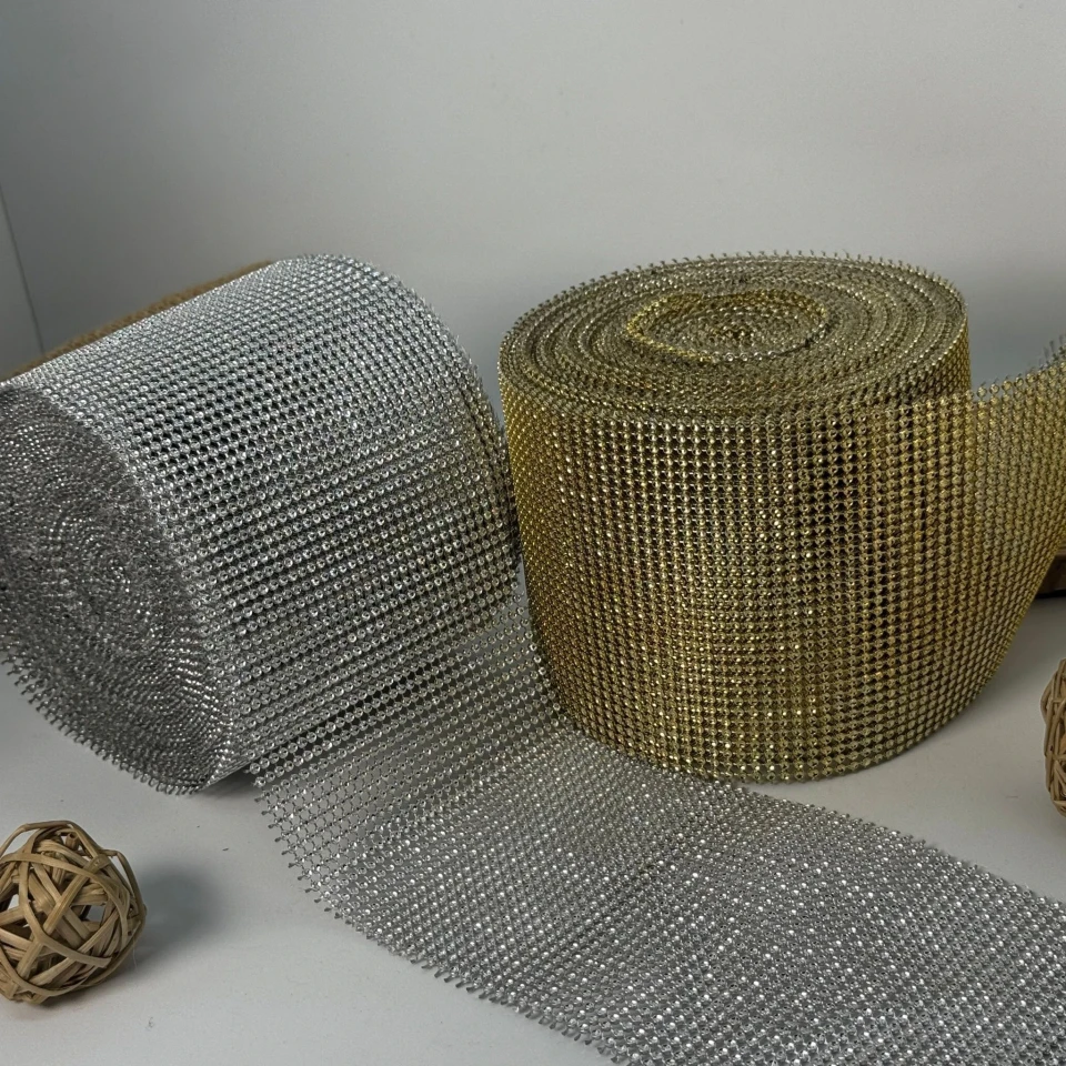 Тесьма имитация 32 ряда 10 см (10 ярдов/9,14 м.), золото