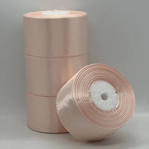 Атласная лента 5 см (33 м.), 06 ніжно-персиковий