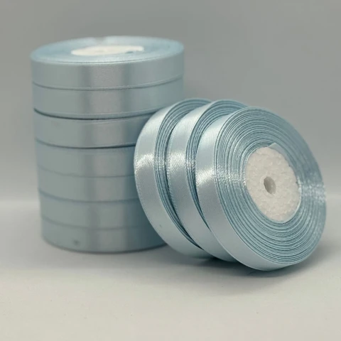 Атласная лента 1.2 см (33 м.), 139 сіро блакитний