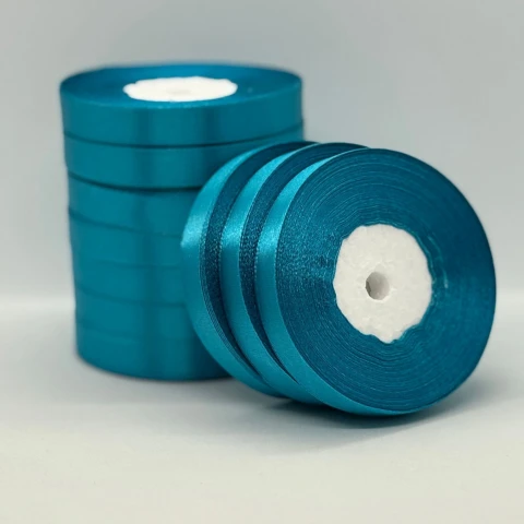 Атласная лента 1.2 см (33 м.), 47 бірюза