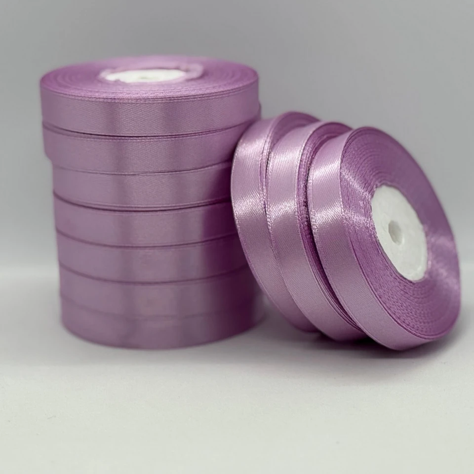 Атласная лента 1.2 см (33 м.), 69 бузково - рожевий