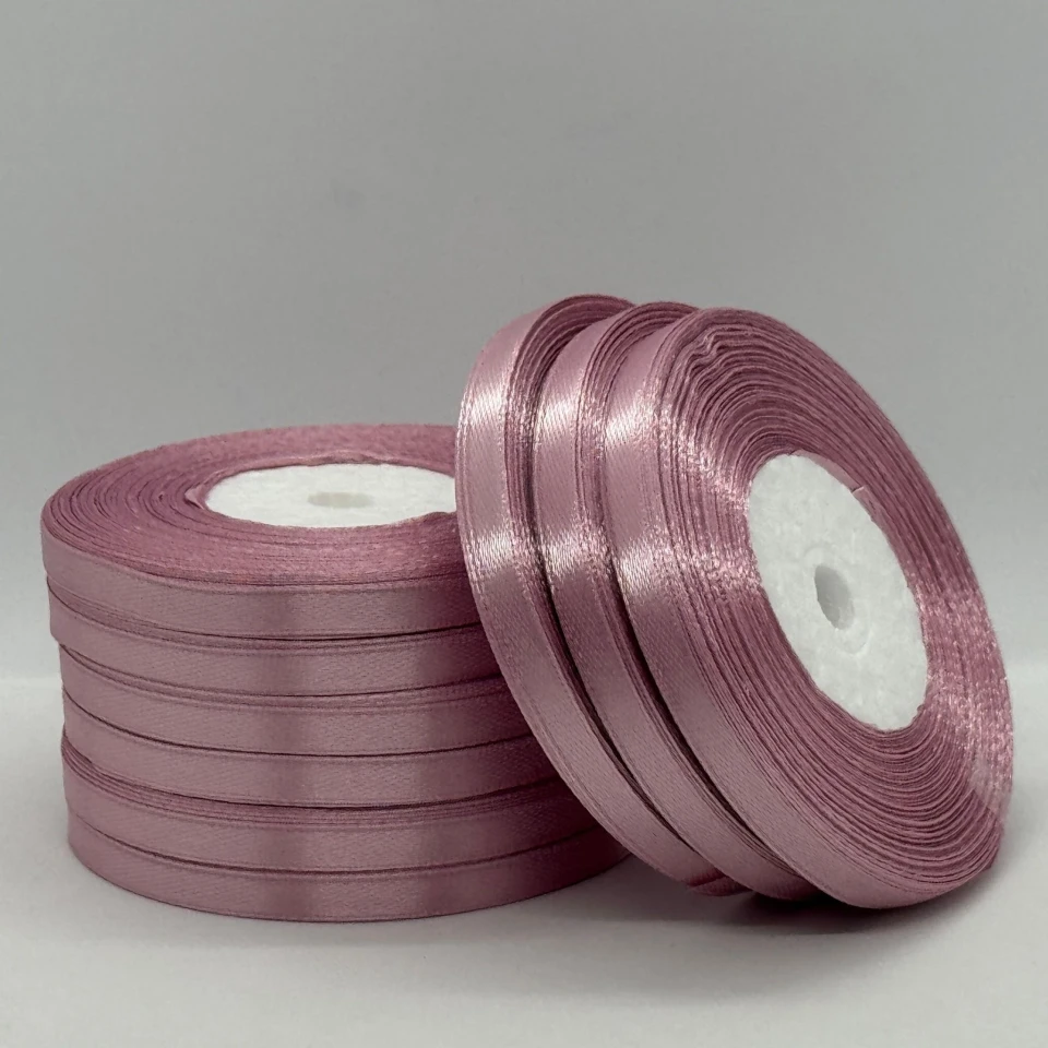 Атласная лента 0.6 см (33 м.), 169 рожеве золото