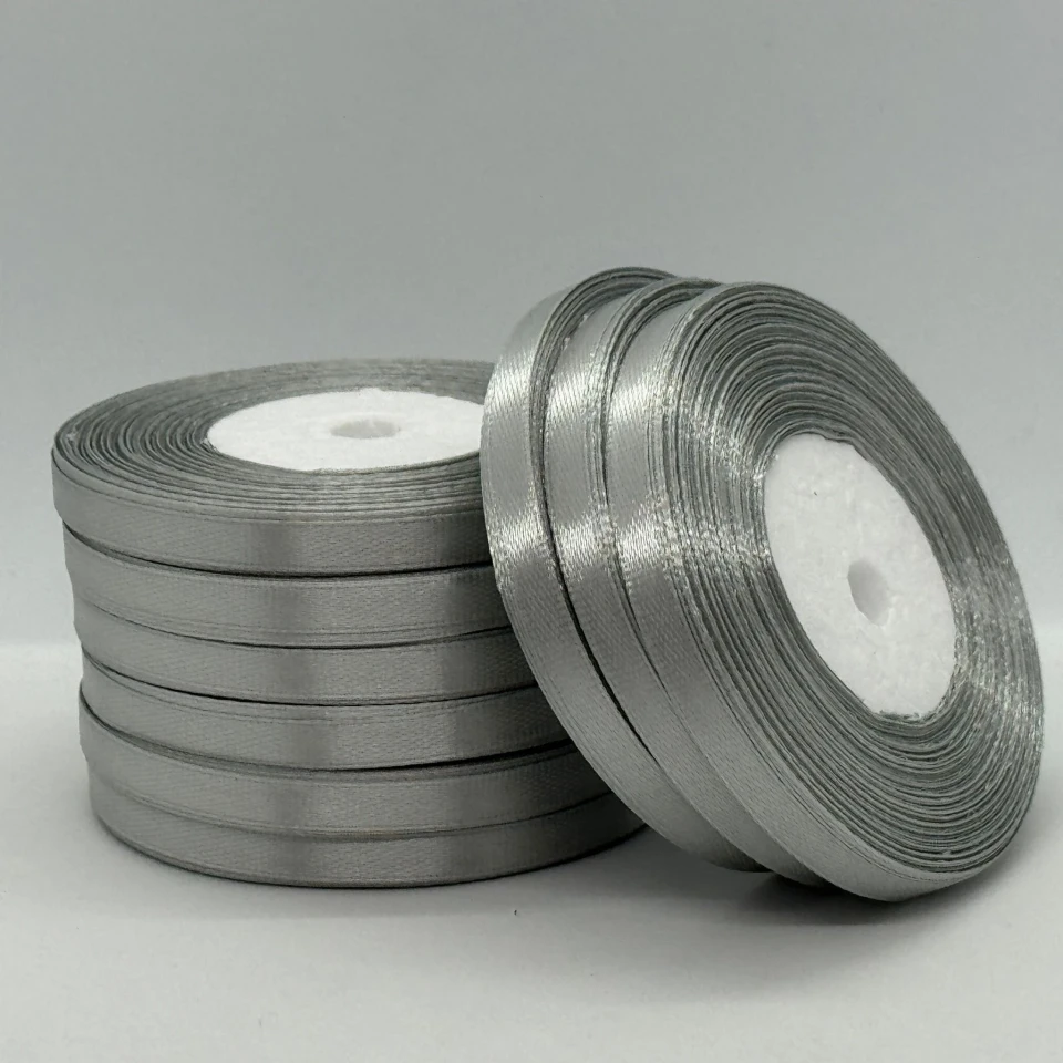 Атласная лента 0.6 см (33 м.), 179 сірий