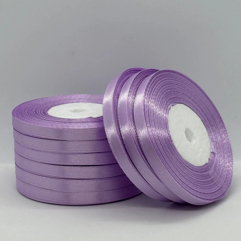 Атласная лента 0.6 см (33 м.), 45 фіолетовий