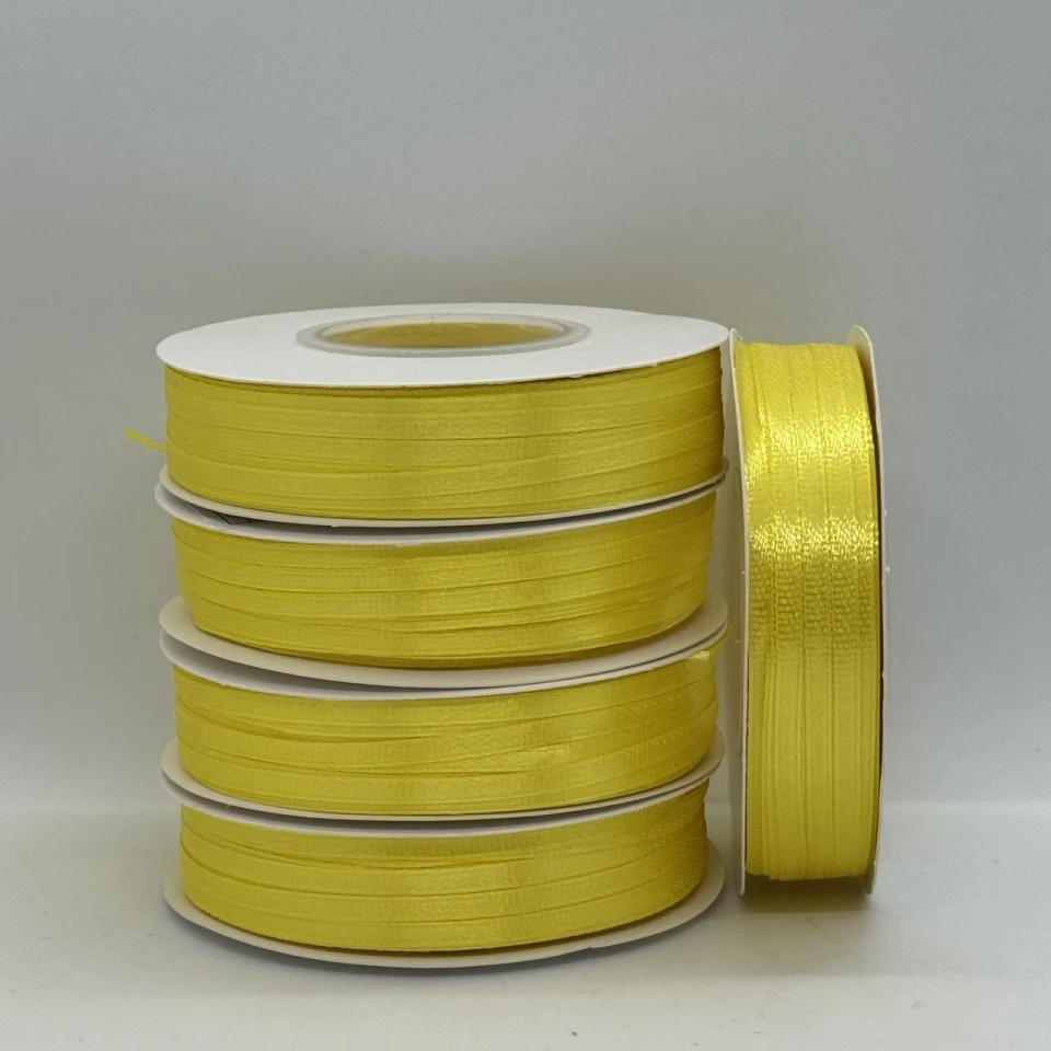 Атласна стрічка 0.3 см (91 м.), 15 світлий жовтий