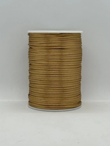 Шнур атласный корсетный 2.3 мм (100 ярдов/91,44 м.), 77 світло коричневий