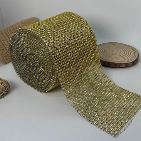 Тасьма імітація 30 ряда 12 см (10 ярдів/9,14 м.), золото