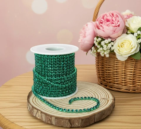 Цепі камні ss 16 4 мм (10 ярдів), зелений