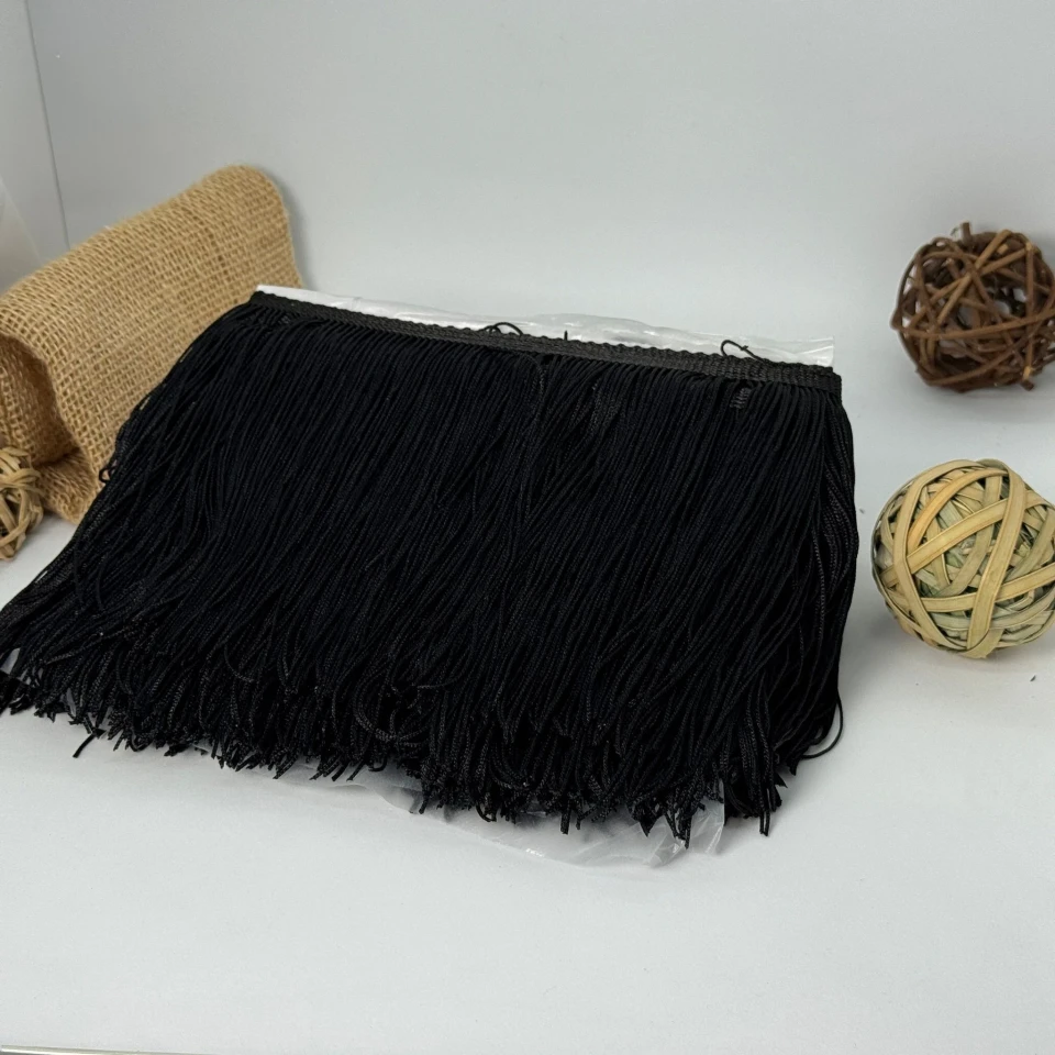 Бахрома танцевальная лапша «Сердце танца» 15 см (9 метров), 39 чорний