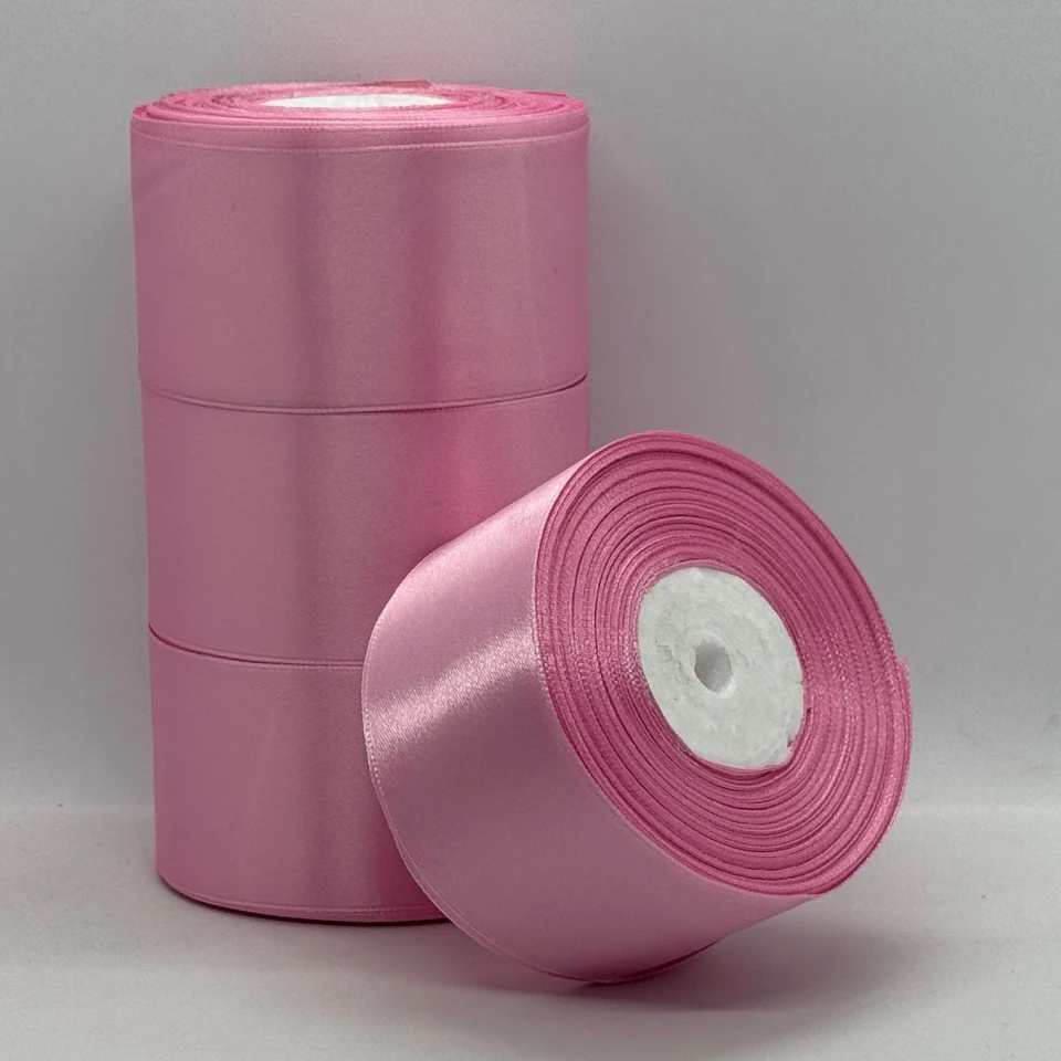 Атласная лента 5 см (33 м.), 94 рожева пудра