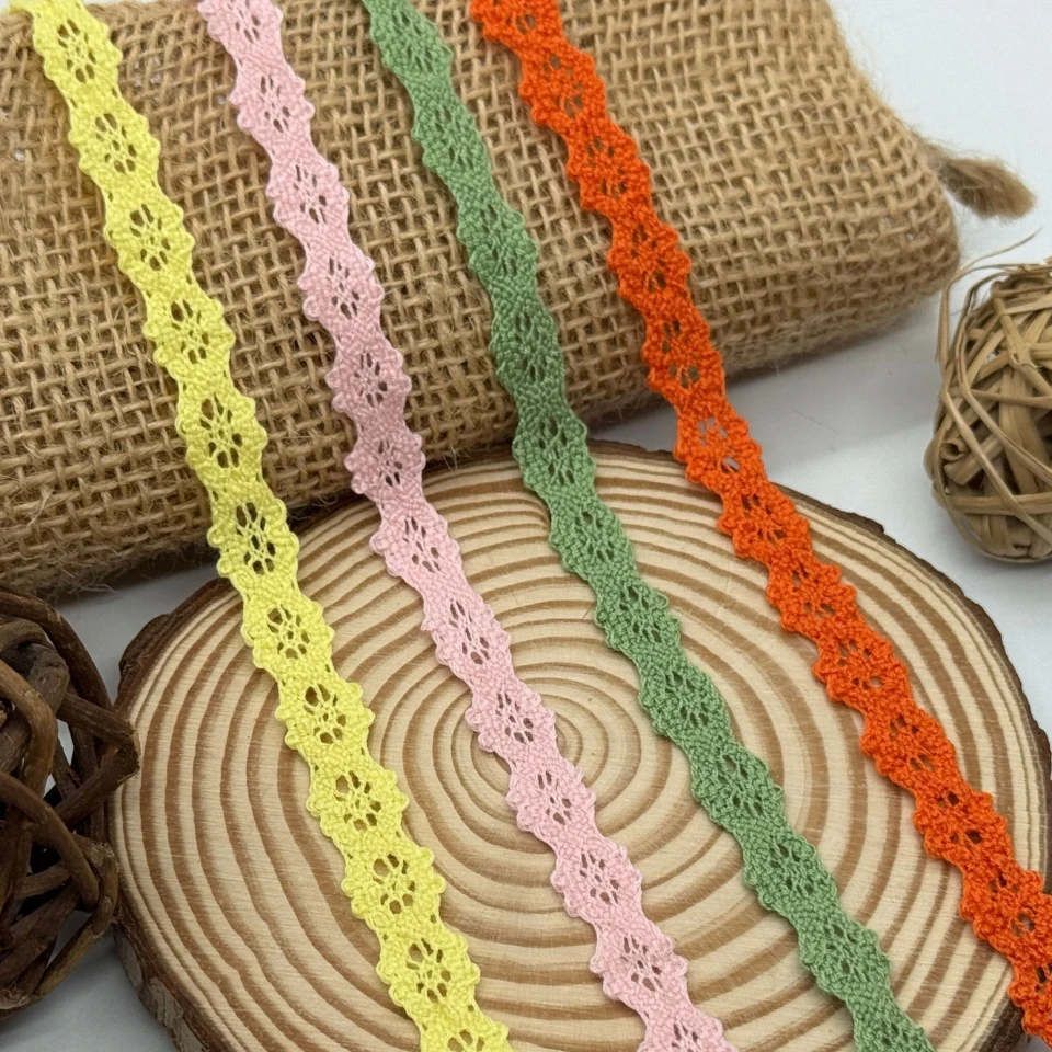 Кружево макраме "Танец света" 1 см. (1м.), жовтий