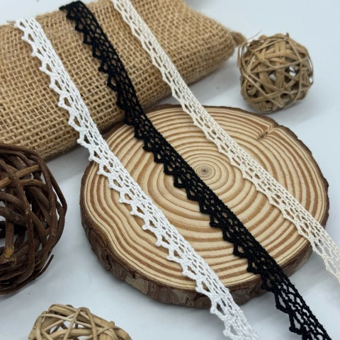 Мереживо макраме "Білий ранок" 1 см.(1 м.), білий