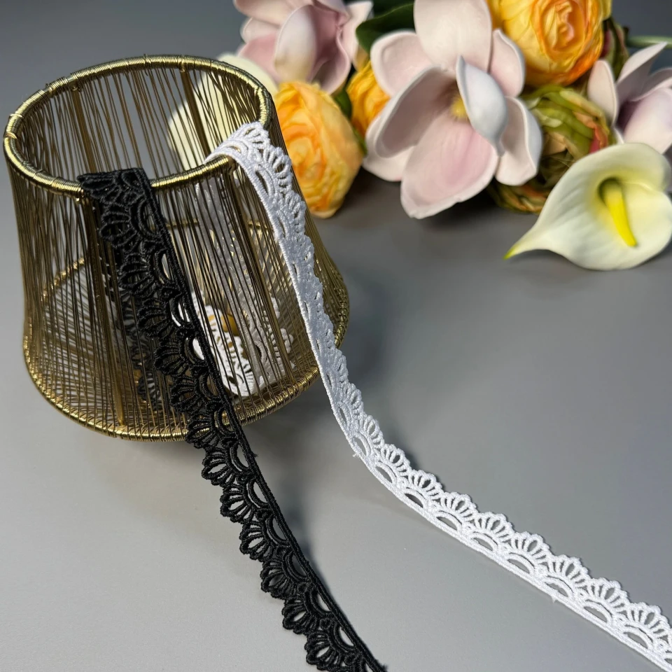 Кружево полиэстер "Сияние элегантности" 2 см. (1 м.), білий