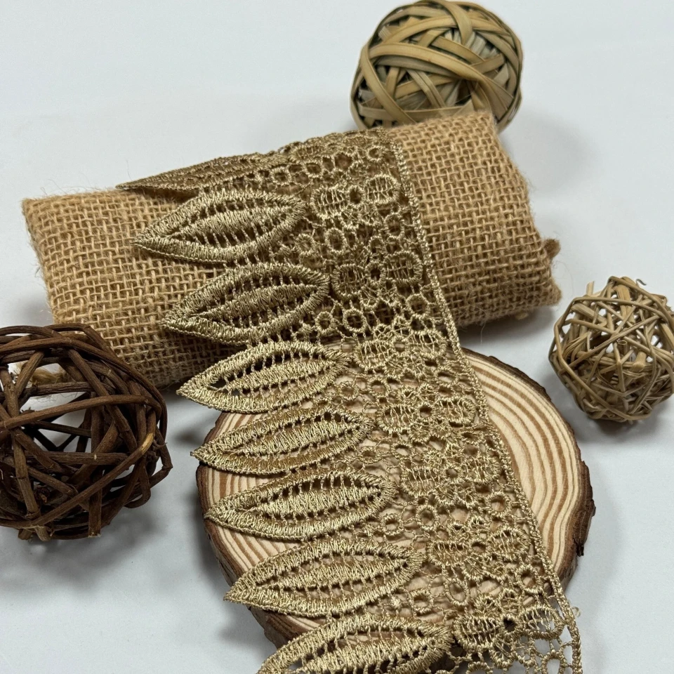 Кружево полиэстер "Тишина кружева"8,5см.(1 м.), коричневий