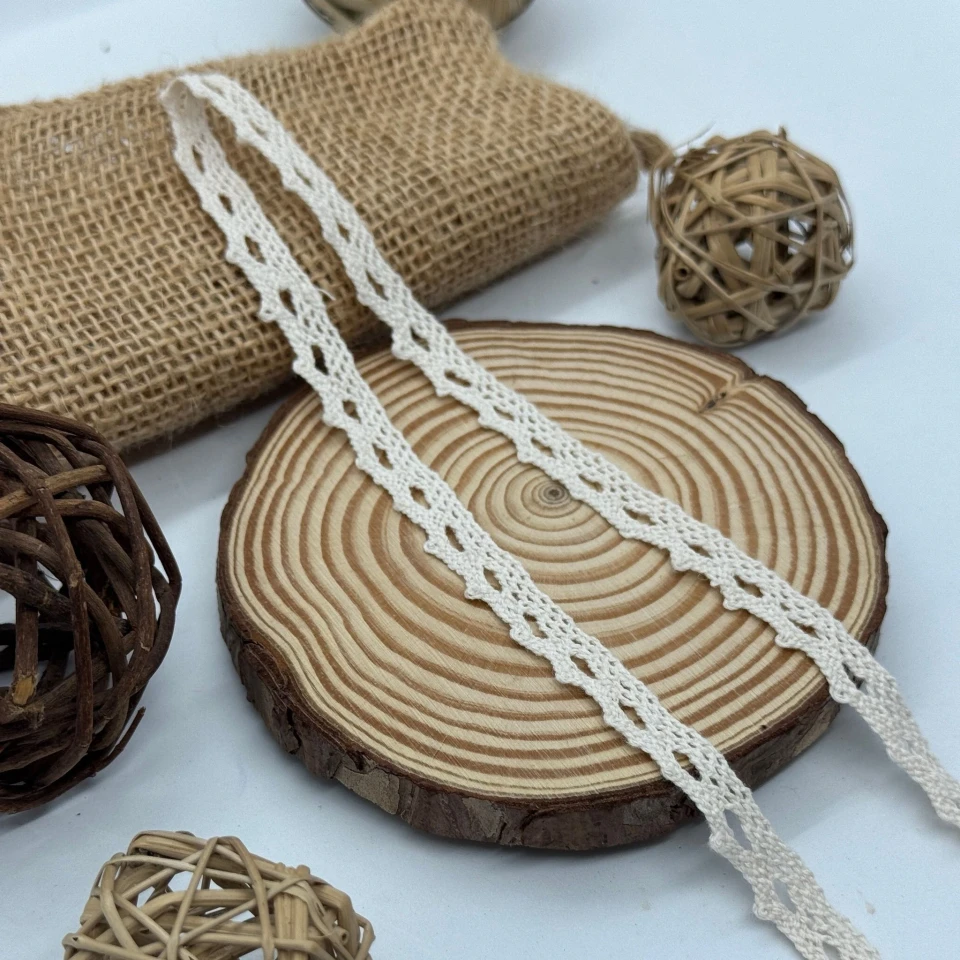 Кружевное макраме "Кружевная фантазия" 1 см.(1 м.), бежевий