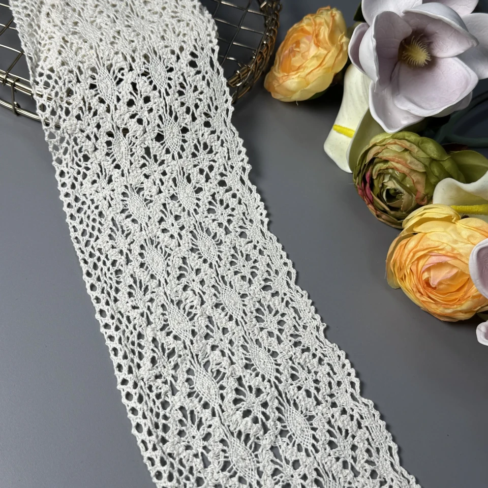 Кружево макраме "Белый мираж" 10 см.(1 м.), бежевий