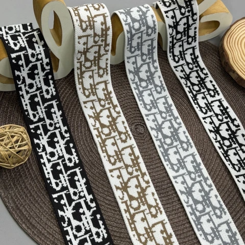 Лампас трикотажный Дарья 4 см (1 м), C:1 світло бежевий