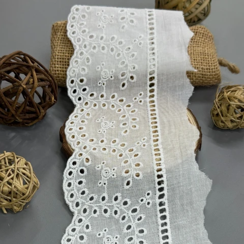 Кружево тесьма "Тихая гармония" 11 см (1 м.), Білий