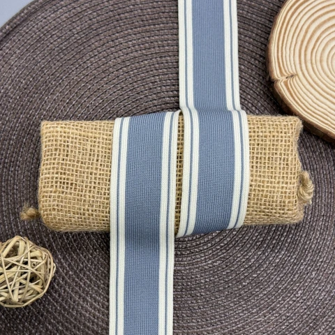 Лампас трикотажный Стиль 4 см (1 м), C:5 світло сірий