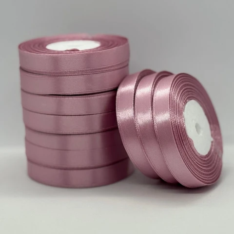 Атласна стрічка 1.2 см (33 м.), 169 рожеве золото