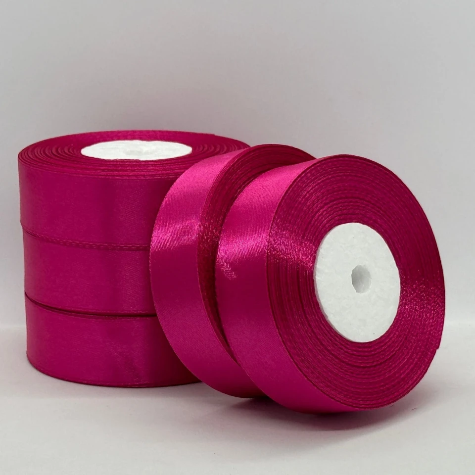 Атласная лента 2,5 см (33 м.), 27 малина