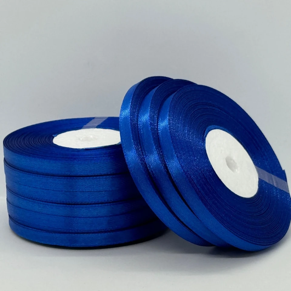 Атласная лента 0.6 см (33 м.), 40 синій