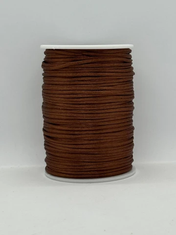 Шнур атласный корсетный 2.3 мм (100 ярдов/91,44 м.), 6 коричневий