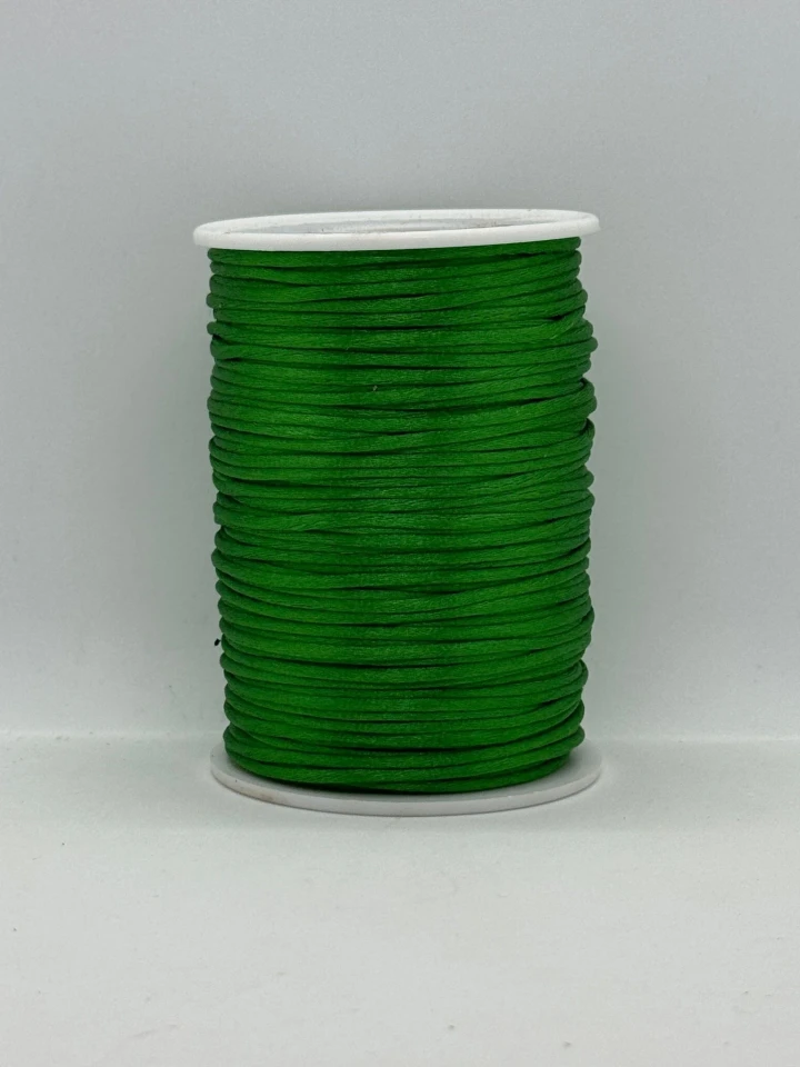 Шнур атласный корсетный 2.3 мм (100 ярдов/91,44 м.), 52 зелений