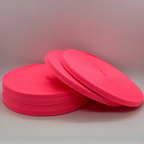 Кіперна стрічка 1 см (40м.), 2033 неон рожевий