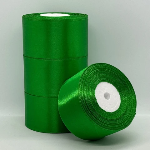 Атласная лента 5 см (33 м.), 19 зелений