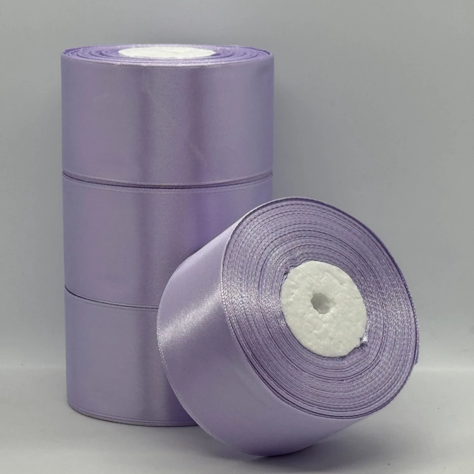 Атласная лента 5 см (33 м.), 44 світлий бузок