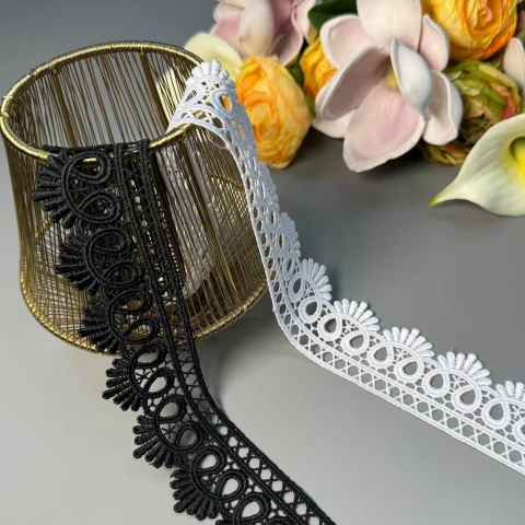 Кружево полиэстер ВВ "Нежная изысканность" 4 см.(1 м.), білий