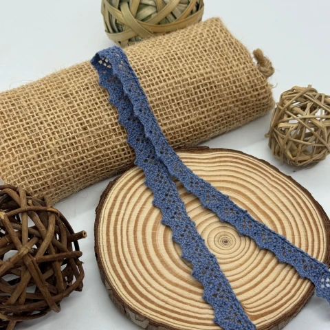 Макраме кружево "Теплое прикосновение" 1,5 см (1 м.), темно синій