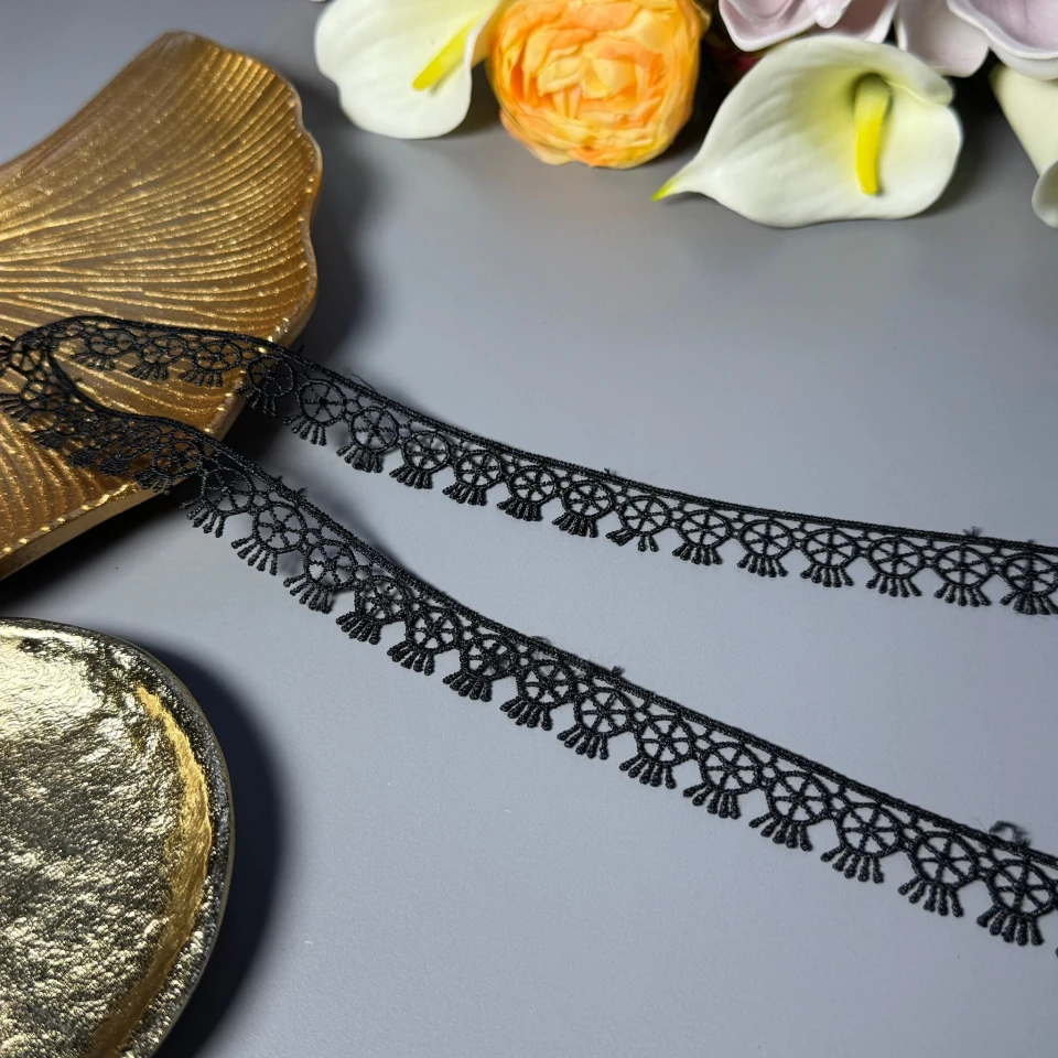 Кружево полиэстер ВВ"Дыхание нежности" 2 см.(1 м.), чорний