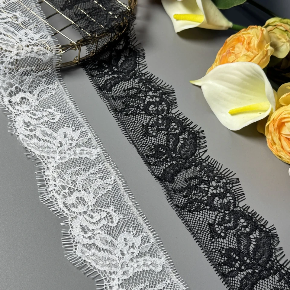 Мереживо французьке «Belle Amour» 6 см. (купон 3 м.), теплий білий