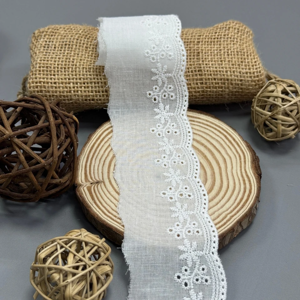 Мереживо прошва "Модний подих" (1 м.), Білий