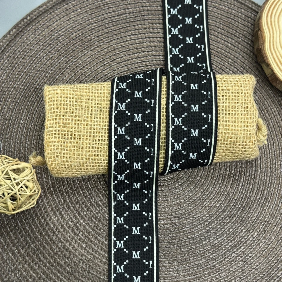 Лампас трикотажный Мода 4 см (1 м), C:6 чорний