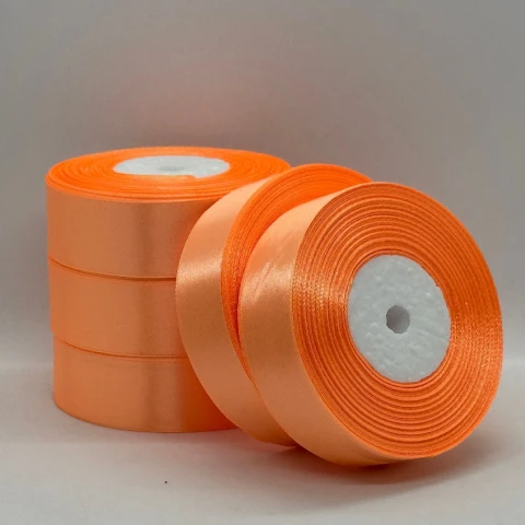 Атласная лента 2,5 см (33 м.), 88 персиковий