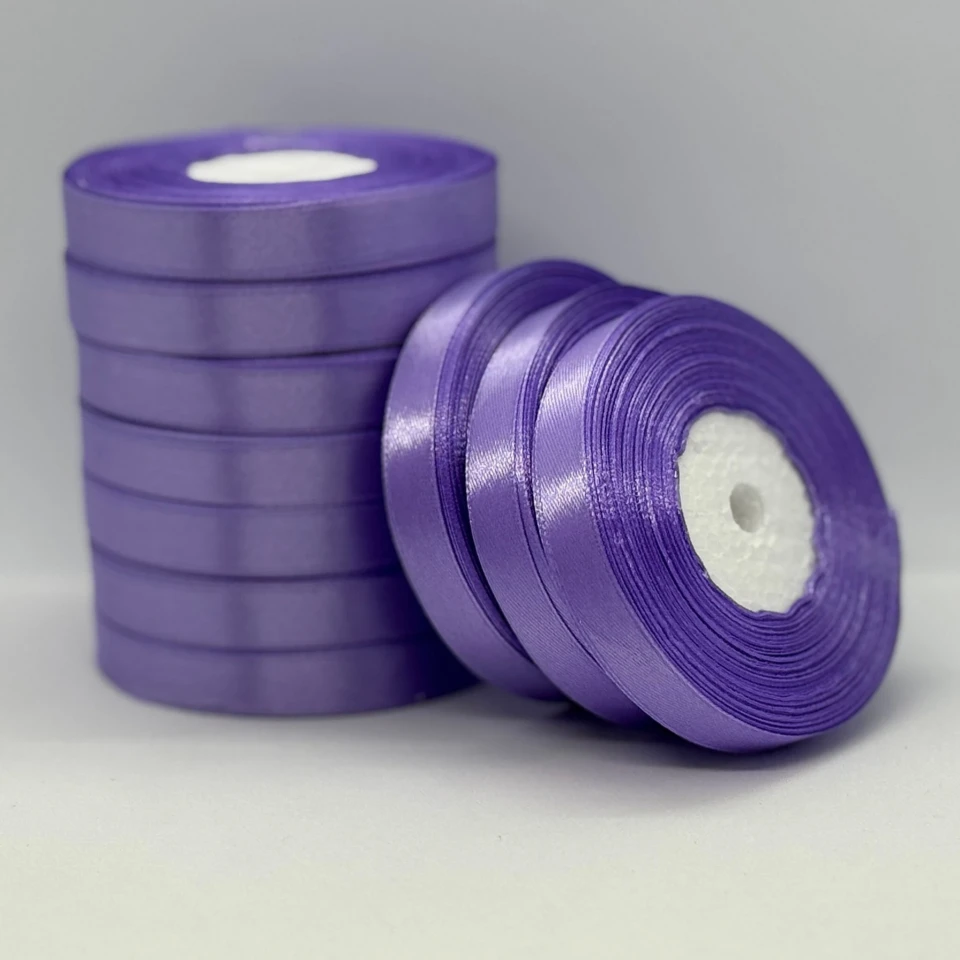 Атласная лента 1.2 см (33 м.), 21 сапфіровий