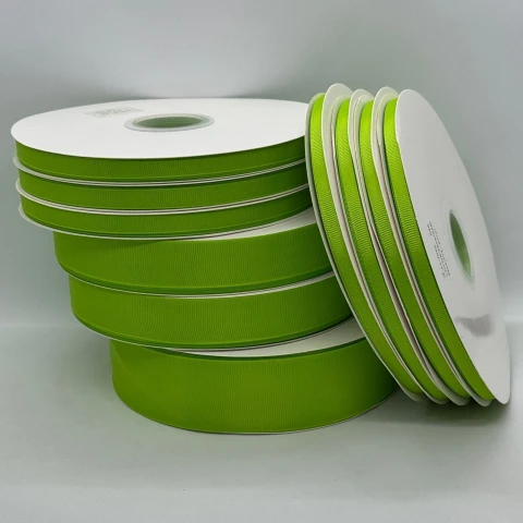 Стрічка репс 2,5 см (100 ярдів/91 м.), 1076 зелена спаржа