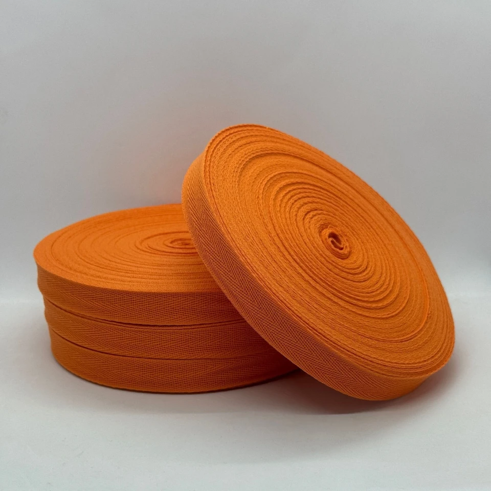Кіперна стрічка 2 см (40м.), 2221 темно-мандариновий