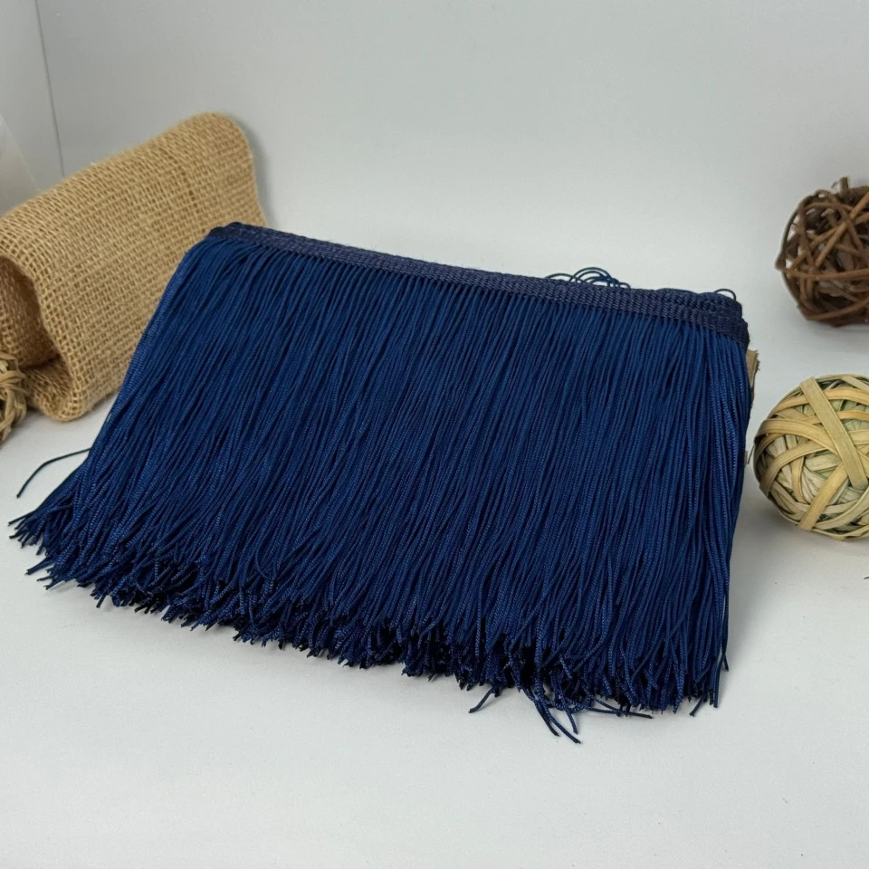 Бахрома танцевальная лапша «Сердце танца» 15 см (9 метров), 38 темний синій