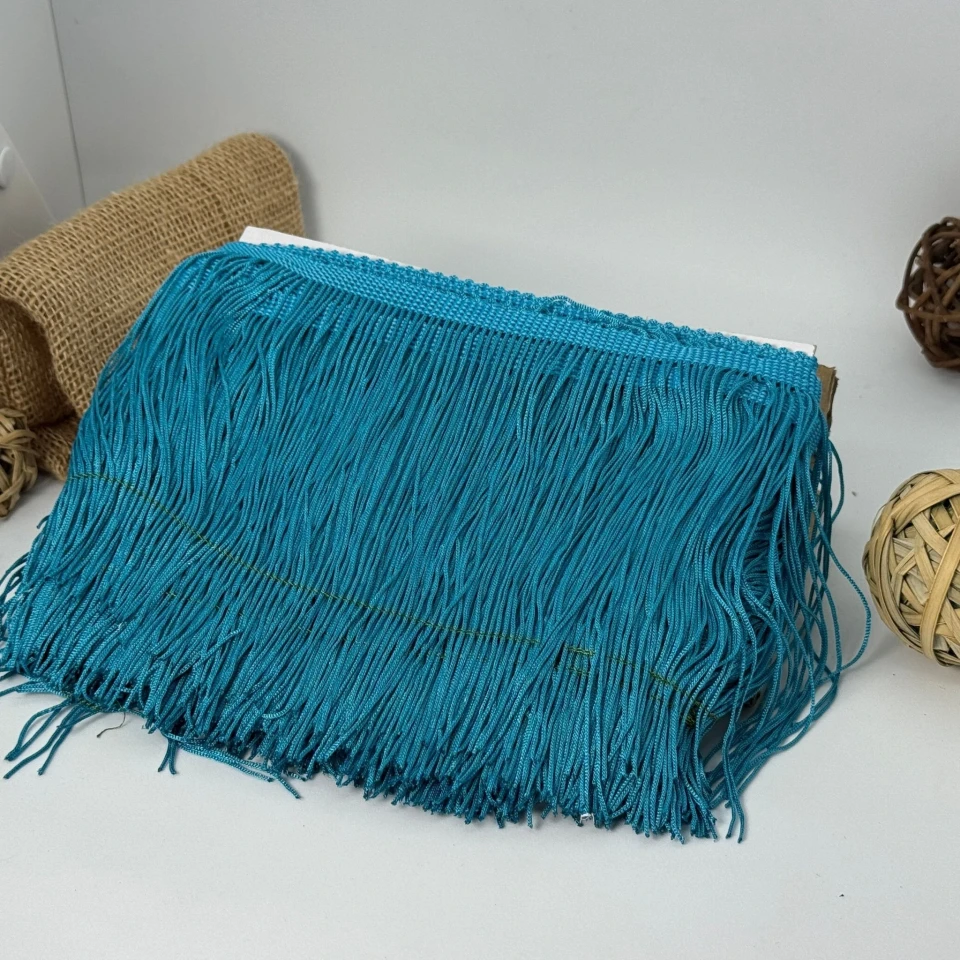 Бахрома танцевальная лапша «Сердце танца» 15 см (9 метров), 20 бірюза