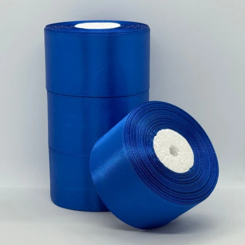 Атласная лента 5 см (33 м.), 40 синій