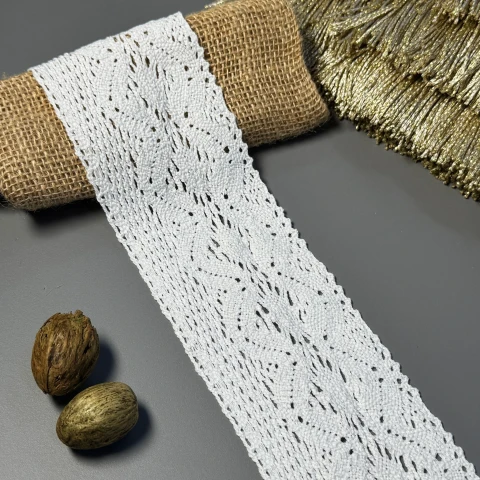 Макраме кружево А6128 (1м.), білий