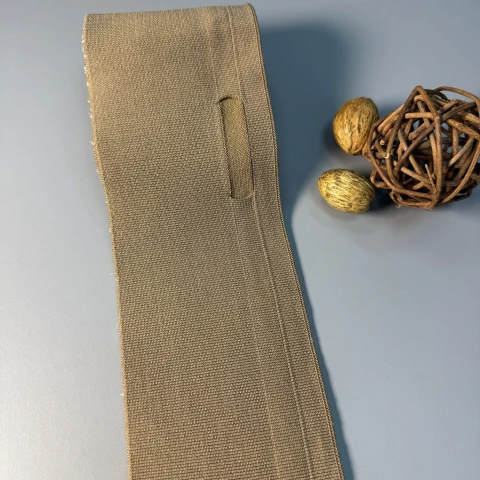 Трикотажный пояс однотонный (8,5 см*90 см), темний бежевий