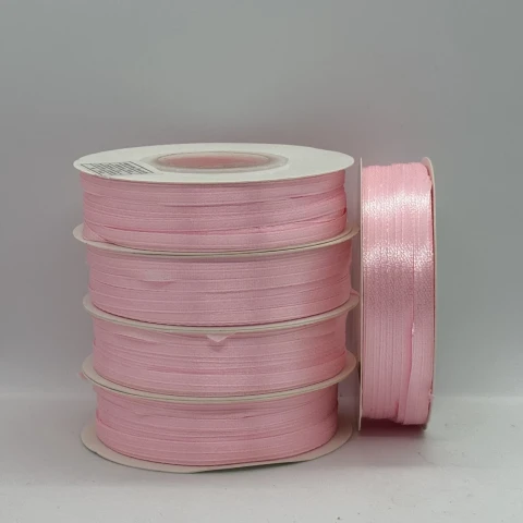 Атласна стрічка 0.3 см (91 м.), 04 рожевий
