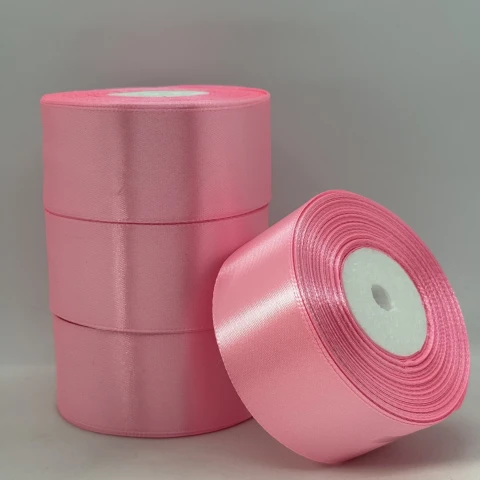 Атласна стрічка 4 см (33 м.), 147 китайський рожевий